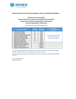 servicio nacional de certificación ambiental para las