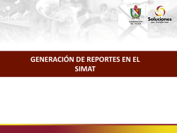 Capacitación reportes SIMAT.