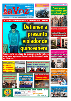Jueves -18-Agosto-2016 - Diario La Voz de Ayacucho