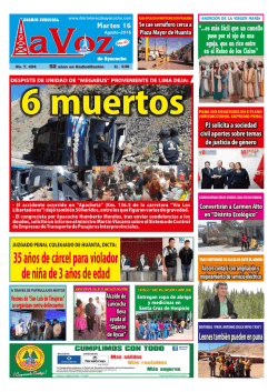 Martes -16-Agosto-2016 - Diario La Voz de Ayacucho