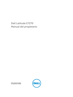 Dell Latitude E7270 Manual del propietario