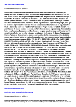Casas reposeidas por el gobierno
