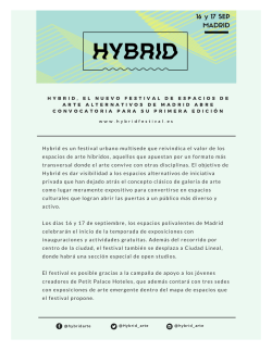 Convocatoria Hybrid Festival 2016