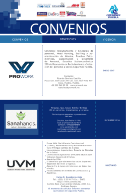 convenios beneficios vigencia