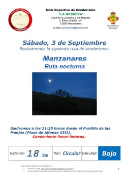 Rutas "La Mesnera" - Septiembre