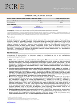transportadora de gas del perú sa