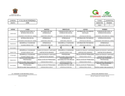 Horarios 1ER semestre vespertino