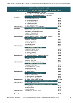 Ver - Poder Judicial de la Provincia de Misiones