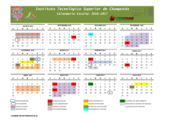 Calendario escolar 2016-2017