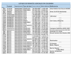 descarga aqui la versión PDF - Remates Judiciales Colombia
