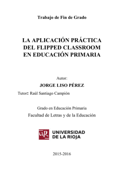 TFG Jorge Liso - The Flipped Classroom