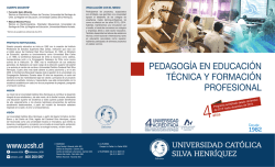 pedagogía en educación técnica y formación profesional