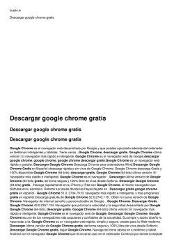 Descargar google chrome gratis