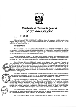 rsg n° 057-2016-minam - Ministerio del Ambiente