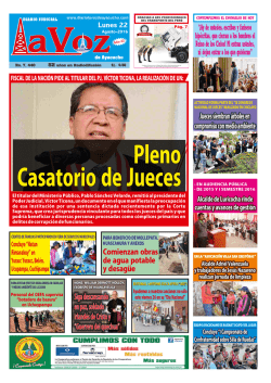 Lunes -22-Agosto-2016 - Diario La Voz de Ayacucho