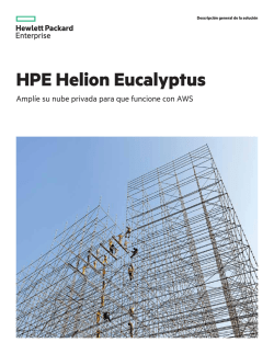 HPE Helion Eucalyptus: Amplíe su nube privada para que funcione