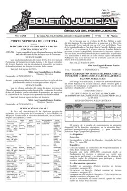 BOLET&Iacute;N JUDICIAL N&deg; 162 de la fecha 24 08 2016