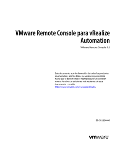 VMware Remote Console para vRealize Automation