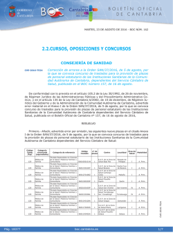 Corrección de errores a la Orden SAN/37/2016, de 5 de agosto, por