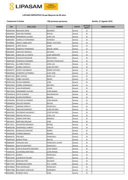 Grupo mayor de 50 años - Bolsa de Empleo LIPASAM