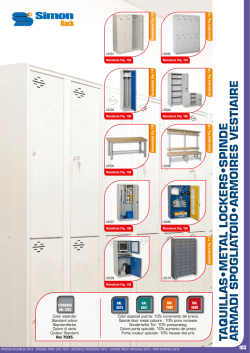taquillas•metal lockers•spinde armadi spoglia toio•armoires vestiaire