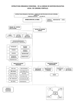 Organigrama - UGEL DE CORONEL PORTILLO