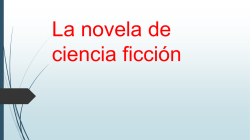 La novela de ciencia ficción diapositiva