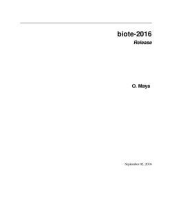 biote-2016 - Read the Docs