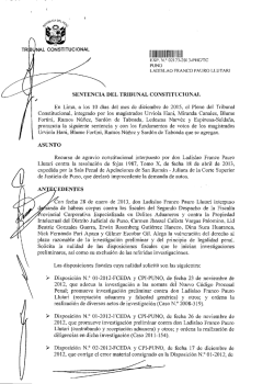 SENTENCIA DEL TRIBUNAL CONSTITUCIONAL En Lima, a los 10