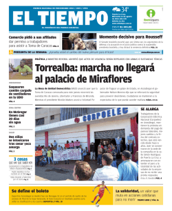 Torrealba: marcha no llegará al palacio de Miraflores