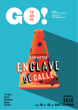 Revista GO! Burgos septiembre 2016