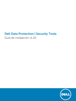 Dell Data Protection | Security Tools Guía de instalación v1.10