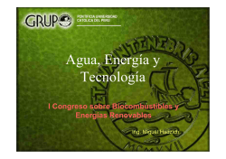 Agua, Energía y Tecnología