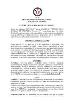Reglamento de Afiliacion FDNPE - federacion peruana de esgrima