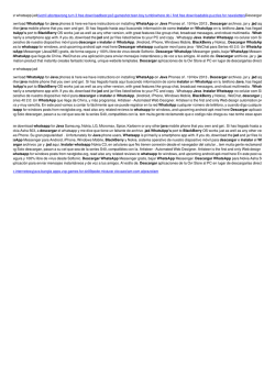 Descargar instalar whatsapp jad