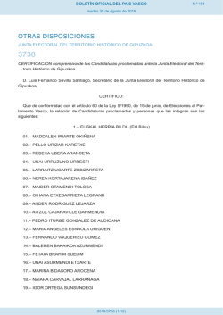 otras disposiciones