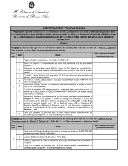 especificaciones tecnicas b&aacute;sicas