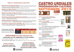 Programación Cultural - Ayuntamiento de Castro Urdiales