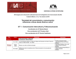 Comunicación Intercultural - XIII Congreso Latinoamericano de