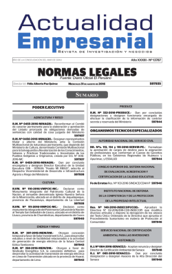 normas legales - Actualidad Empresarial