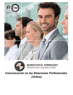 Comunicación en las Relaciones Profesionales (Online)