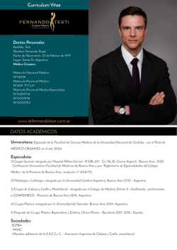 DATOS ACAD&Eacute;MICOS - Dr. Fernando Testi