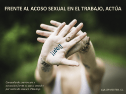 Campaña de ServiExter frente al acoso sexual en el trabajo
