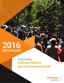 Diplomado Pol&iacute;ticas P&uacute;blicas para la Innovaci&oacute;n Social