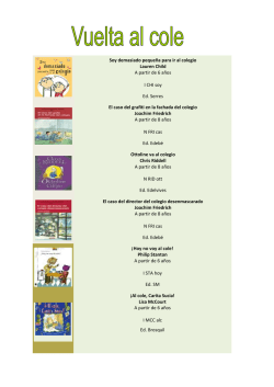 Pulsa para ver el PDF con los libros de la Sala Infantil sobre el tema