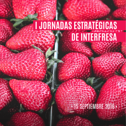 I JORNADAS ESTRATÉGICAS DE INTERFRESA
