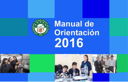 Manual de Orientación 2016 Universidad Tecnológica de