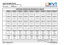 Programacion VIER Colores ZUL - Federación Venezolana de Tenis