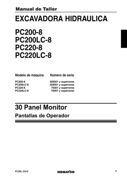 Manual de Taller Komatsu PC200 Komatsu