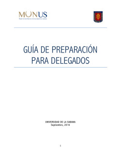 handbook munus 2016 - Universidad de La Sabana